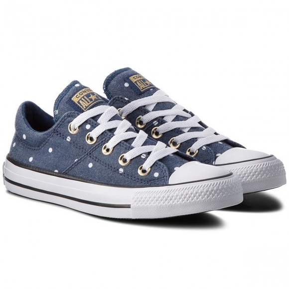 Converse Shoes - Converse CTAS Madison OX Navy Sneakers Low Shoes Polka Dot 560688C